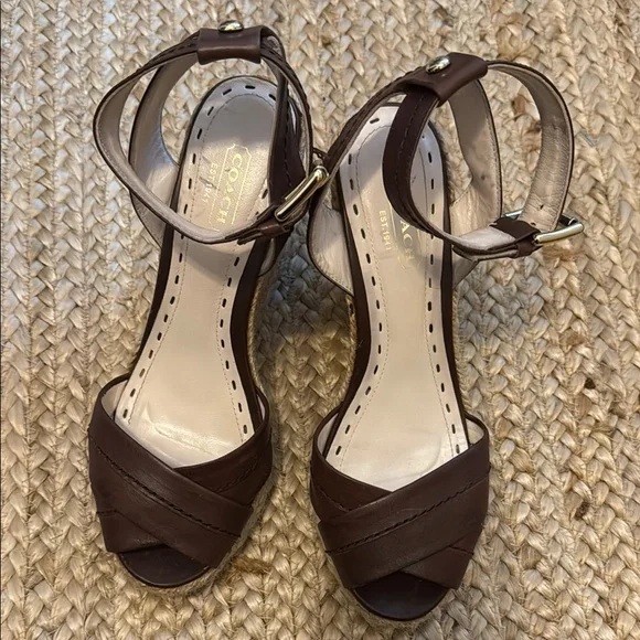 Coach Veronica Leather Espadrilles - Picture 2 of 8